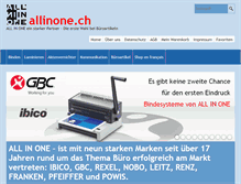 Tablet Screenshot of gbc-shop.ch